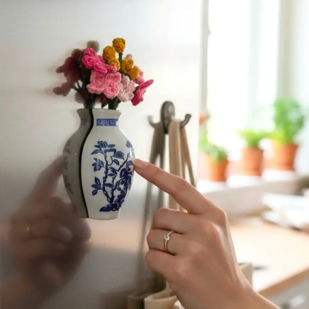 Blue Vase Magnet Blue Vase Magnet - Image 1